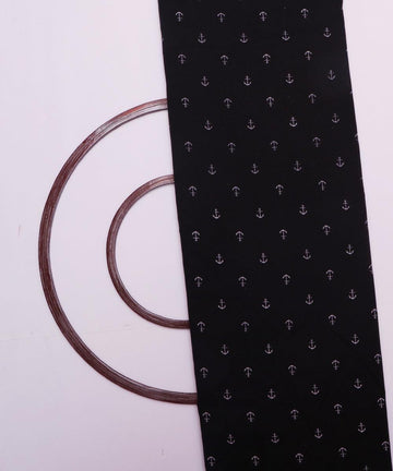 black and white arrow print denim fabric b108 6019